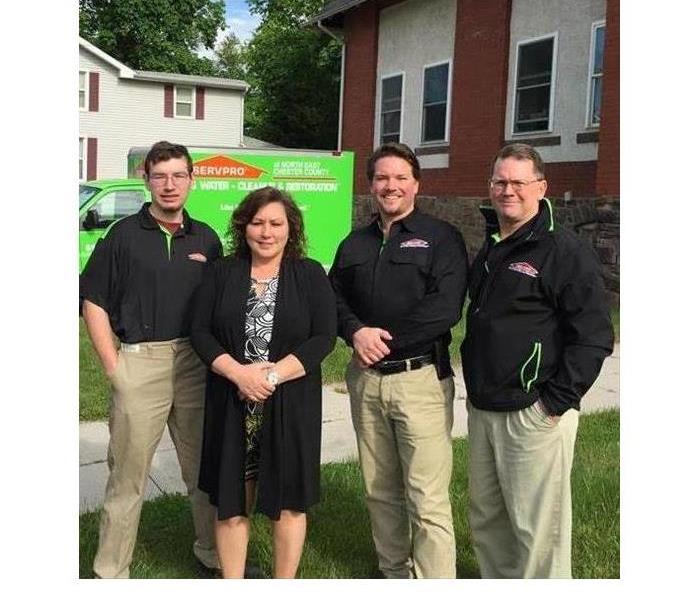 SERVPRO Employees pose for picture. 
